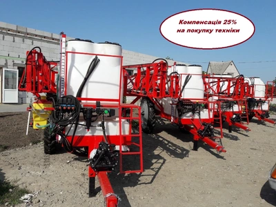 Опрыскиватели прицепные на 2000, 2500, 3000 л собственного производства
